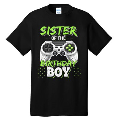 Sister of the Birthday Matching Video Game Birthday Gift Tall T-Shirt