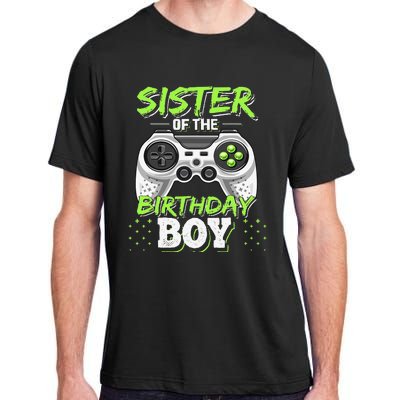 Sister of the Birthday Matching Video Game Birthday Gift Adult ChromaSoft Performance T-Shirt