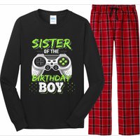 Sister of the Birthday Matching Video Game Birthday Gift Long Sleeve Pajama Set