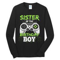 Sister of the Birthday Matching Video Game Birthday Gift Tall Long Sleeve T-Shirt