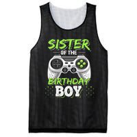 Sister of the Birthday Matching Video Game Birthday Gift Mesh Reversible Basketball Jersey Tank