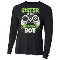 Sister of the Birthday Matching Video Game Birthday Gift Cooling Performance Long Sleeve Crew