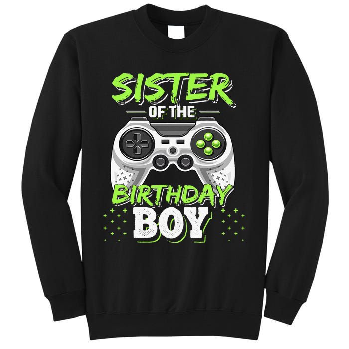 Sister of the Birthday Matching Video Game Birthday Gift Tall Sweatshirt