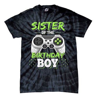 Sister of the Birthday Matching Video Game Birthday Gift Tie-Dye T-Shirt