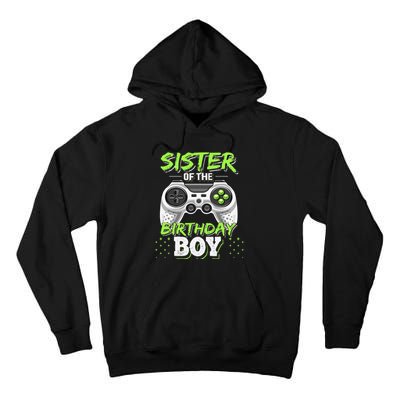 Sister of the Birthday Matching Video Game Birthday Gift Tall Hoodie