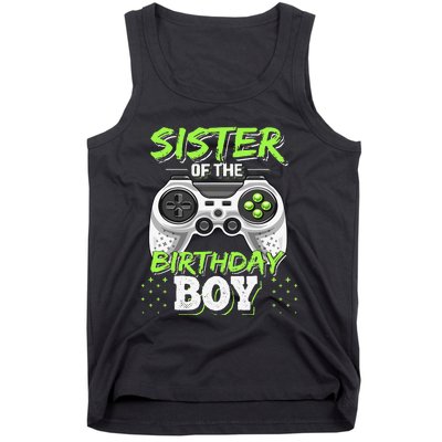 Sister of the Birthday Matching Video Game Birthday Gift Tank Top