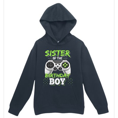 Sister of the Birthday Matching Video Game Birthday Gift Urban Pullover Hoodie