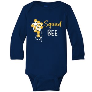 Squad Of The Bee 1st Birthday Outfit First Bee Day Family Gift Baby Long Sleeve Bodysuit