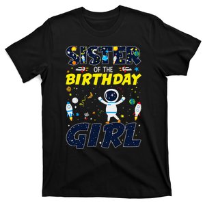 Sister Of The Birthday Space Matching Planets Theme T-Shirt