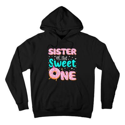 Sister Of The Sweet One 1st Birthday Donut Theme Family Tall Hoodie