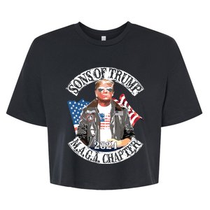 Sons Of Trump Maga Chapter 2024 Bella+Canvas Jersey Crop Tee