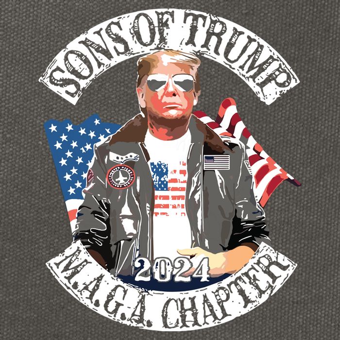Sons Of Trump Maga Chapter 2024 Cotton Canvas Backpack