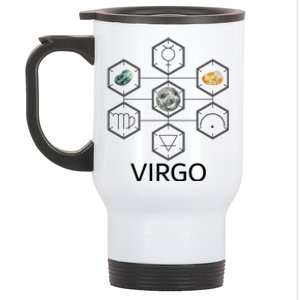 Signs Of The Zodiac Earth Elet Planet Mercury Virgo Facts Great Gift Stainless Steel Travel Mug