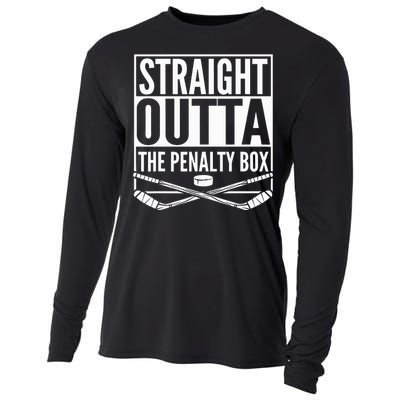 Straight Outta The Penalty Box Hockey Cooling Performance Long Sleeve Crew