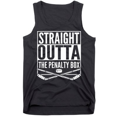 Straight Outta The Penalty Box Hockey Tank Top