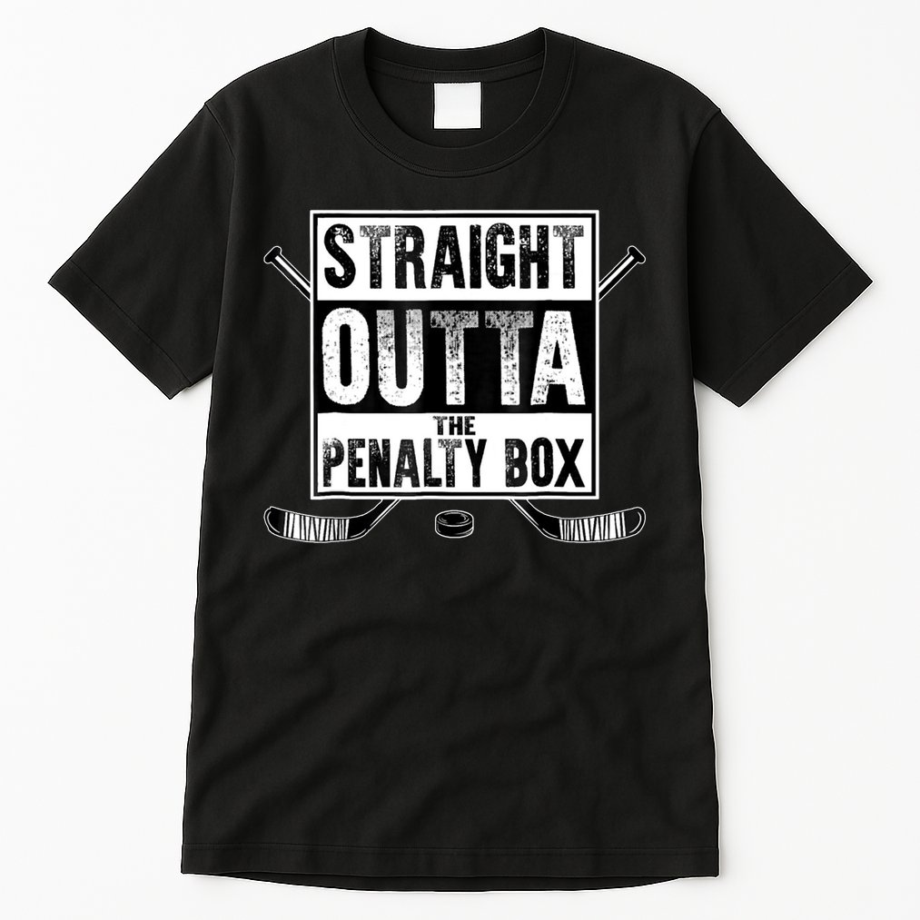 Straight Outta The Penalty Box Hockey Tall T-Shirt