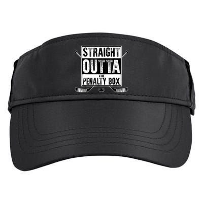 Straight Outta The Penalty Box Hockey Adult Drive Performance Visor