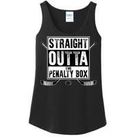 Straight Outta The Penalty Box Hockey Ladies Essential Tank