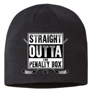 Straight Outta The Penalty Box Hockey Sustainable Beanie