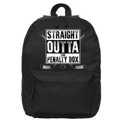 Straight Outta The Penalty Box Hockey 16 in Basic Backpack