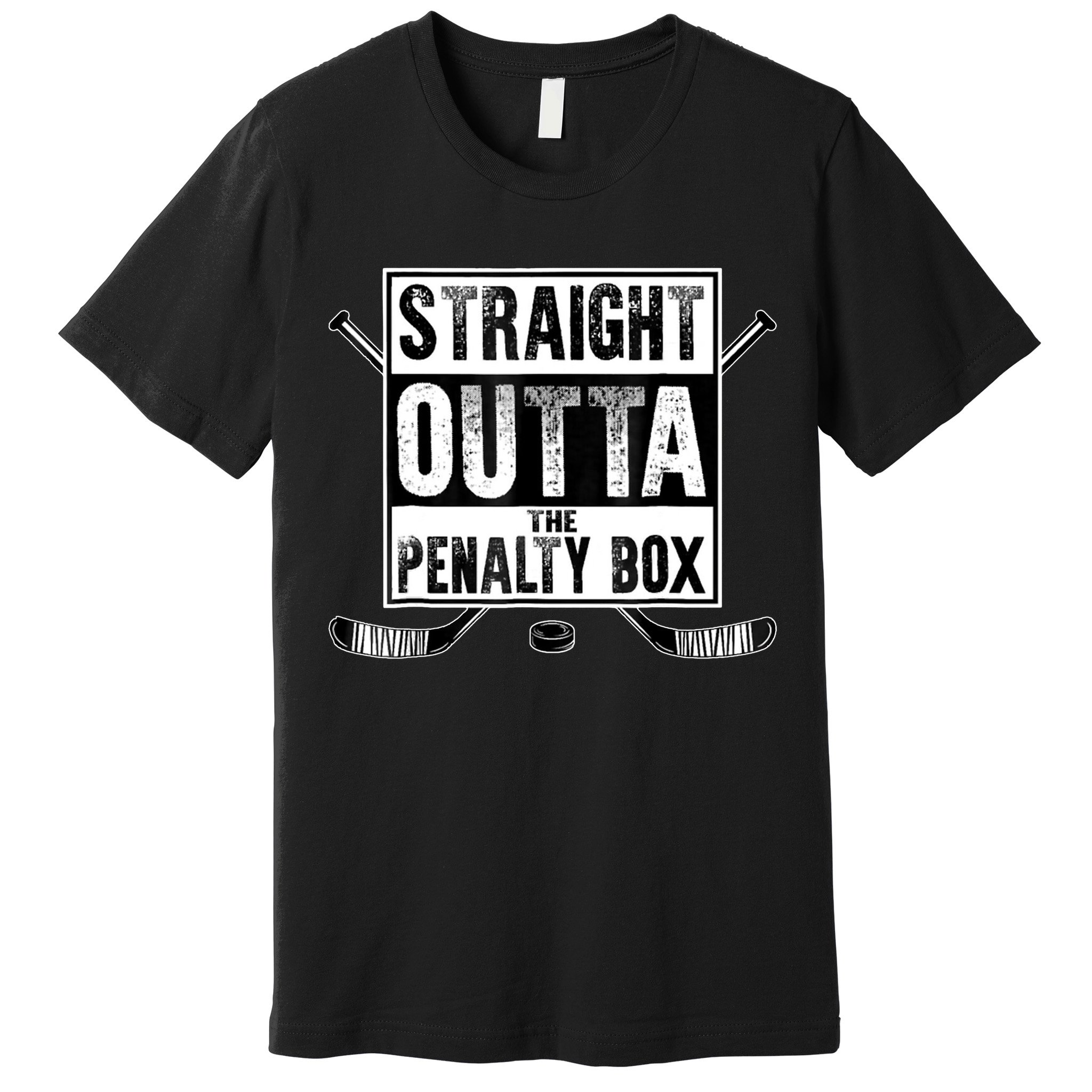 Straight Outta The Penalty Box Hockey Premium T-Shirt