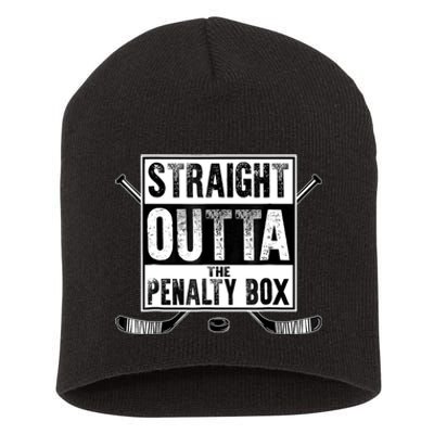 Straight Outta The Penalty Box Hockey Short Acrylic Beanie