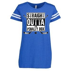 Straight Outta The Penalty Box Hockey Enza Ladies Jersey Football T-Shirt