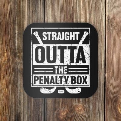 Stright Outta The Penalty Box Ice Hockey Hockey Ice Hockey Coaster