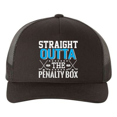 Straight Outta The Penalty Box Funny Hockey Player Yupoong Adult 5-Panel Trucker Hat