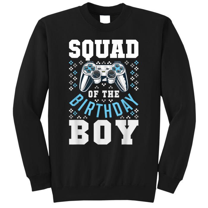 Squad Of The Birthday Boy Matching Video Gamer Birthday Sweatshirt