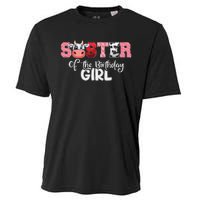 Sister of The Birthday  Cow Family Cow Farm Matching Cooling Performance Crew T-Shirt