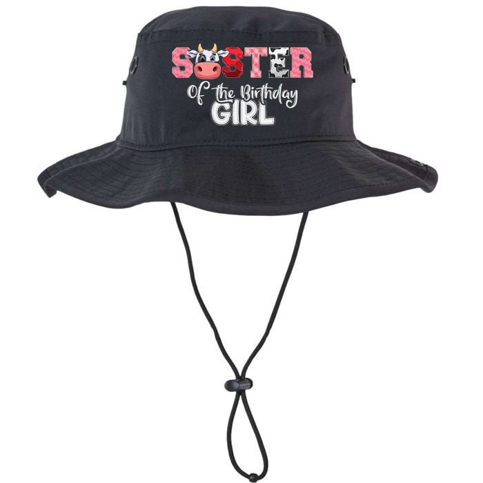 Sister of The Birthday  Cow Family Cow Farm Matching Legacy Cool Fit Booney Bucket Hat