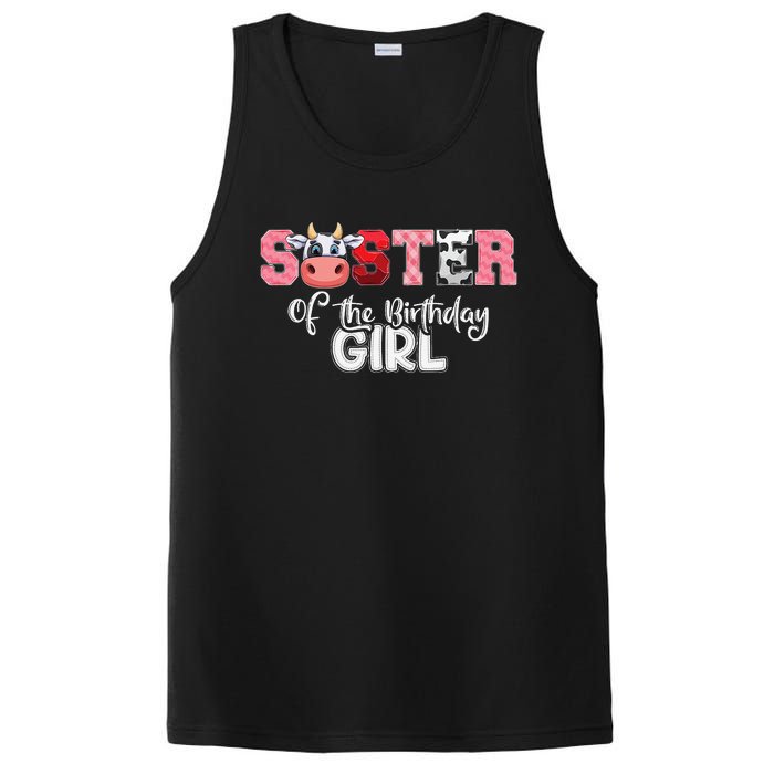 Sister of The Birthday  Cow Family Cow Farm Matching PosiCharge Competitor Tank