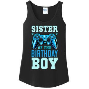 Sister of the Birthday Matching Video Gamer Birthday Ladies Essential Tank