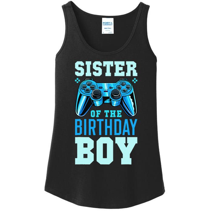 Sister of the Birthday Matching Video Gamer Birthday Ladies Essential Tank