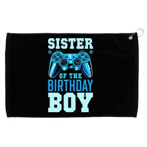 Sister of the Birthday Matching Video Gamer Birthday Grommeted Golf Towel