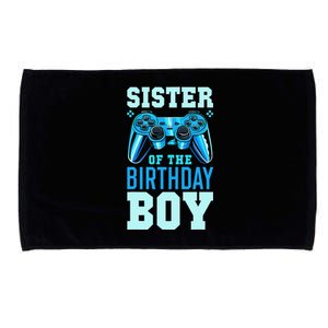 Sister of the Birthday Matching Video Gamer Birthday Microfiber Hand Towel