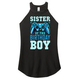 Sister of the Birthday Matching Video Gamer Birthday Women's Perfect Tri Rocker Tank