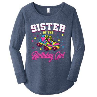 Sister Of The Birthday Girl Roller Skates Bday Skating Party Women's Perfect Tri Tunic Long Sleeve Shirt