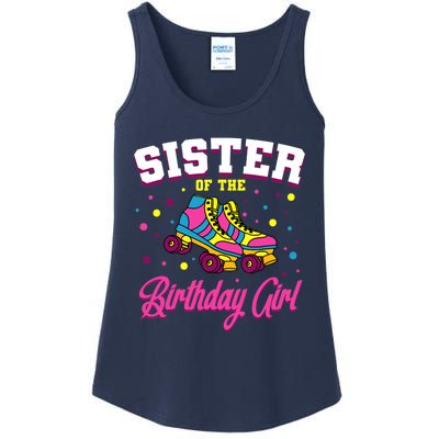 Sister Of The Birthday Girl Roller Skates Bday Skating Party Ladies Essential Tank