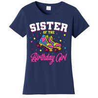 Sister Of The Birthday Girl Roller Skates Bday Skating Party Women's T-Shirt