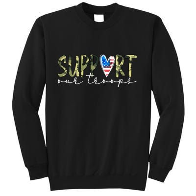 Support Our Trooper Usa Heart Sweatshirt