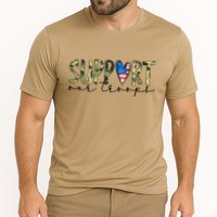 Support Our Trooper Usa Heart Cooling Performance Crew T-Shirt