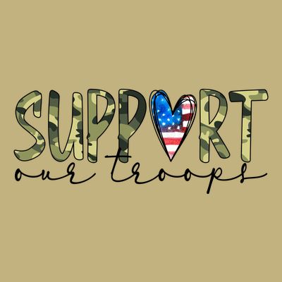 Support Our Trooper Usa Heart T-Shirt