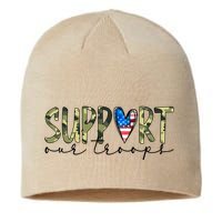 Support Our Trooper Usa Heart Sustainable Beanie