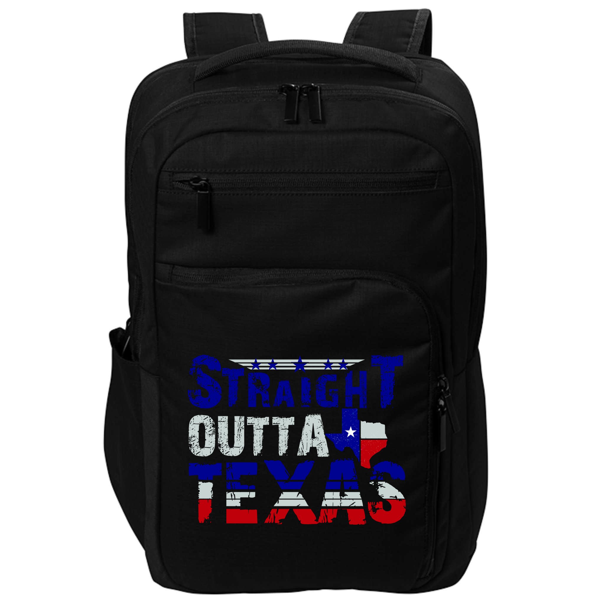 Straight Outta Texas Logo Impact Tech Backpack