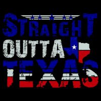 Straight Outta Texas Logo Tie-Dye T-Shirt