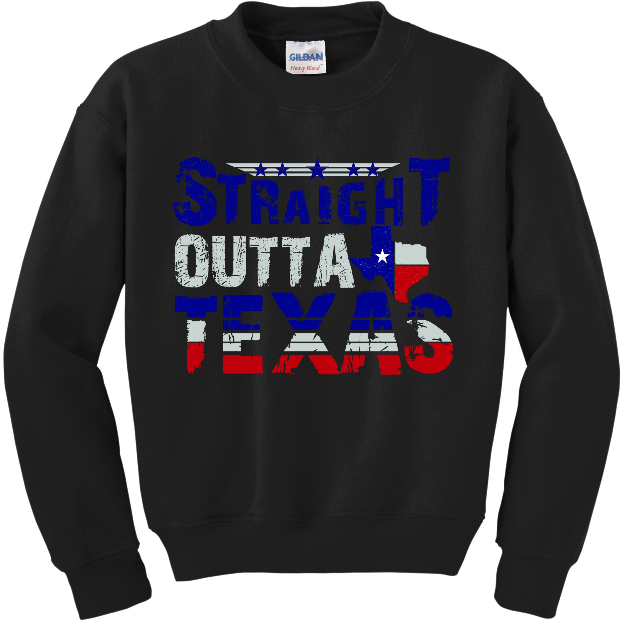 Straight Outta Texas Logo Kids Sweatshirt