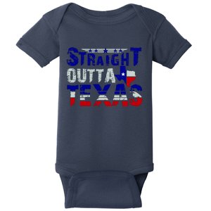 Straight Outta Texas Logo Baby Bodysuit