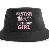 Sister Of The Birthday Girl Farm Cow Sister 1st Sustainable Bucket Hat